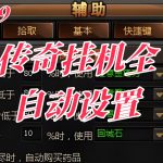 一张传奇挂机全自动设置的图片